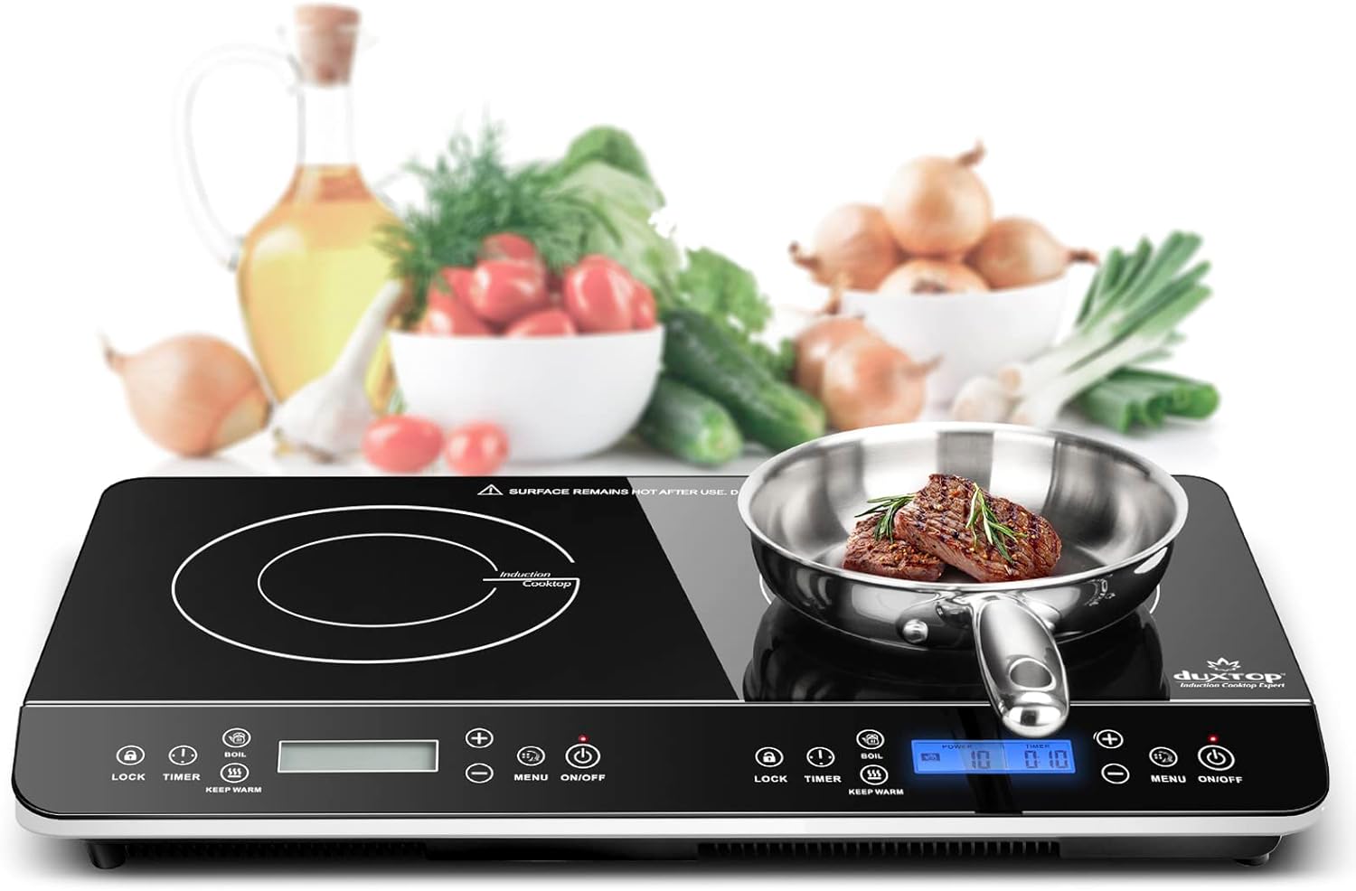 Induction cooktop (dual burner)